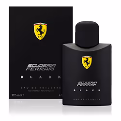 Ferrari Scuderia Black Eau De Toilette 125ml, Hommes, 125 ml, Flacon non réutilisable, Pomme, Bergamote, Citron vert, Prune, ...