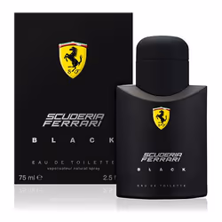 Ferrari Scuderia Black Eau De Toilette 75ml, Hommes, 75 ml, Flacon non réutilisable, Pomme, Bergamote, Citron vert, Prune, Ca ...