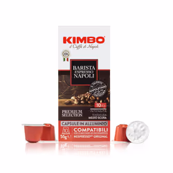 Kimbo 014175, Capsule de café, Espresso, Medium-dark roast, Nespresso, Boîte, 30 pièce(s)