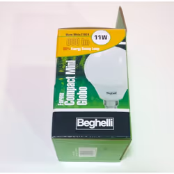 Beghelli 11W E14, 11 W, E14, 10000 h, 600 lm, Blanc chaud