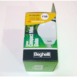 Beghelli 11W E14 ampoule fluorescente Blanc chaud