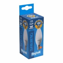 Beghelli Saving Oliva ampoule LED Blanc chaud 3000 K 5 W E14 F