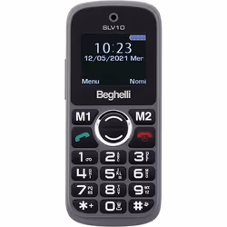 Beghelli Salvalavita Phone SLV10, Barre, Double SIM, 4,5 cm (1.77"), 1,3 MP, 800 mAh, Noir