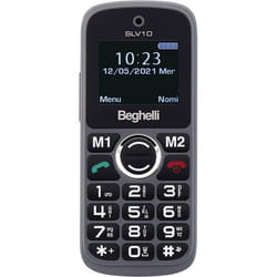 Beghelli Salvalavita Phone SLV10 4,5 cm (1.77") 81 g Noir Téléphone pour seniors