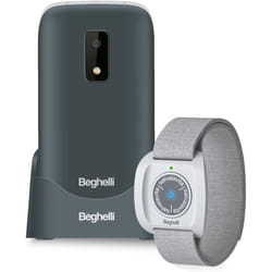 Beghelli SLV 20 + BAND PLUS 7,11 cm (2.8") 100 g Gris Téléphone pour seniors