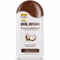 BILBOA Docciabronze Latte Di Cocco, Crème de douche, 250 ml, Adults, Adult, Unisexe, Corps, Tous types de peau