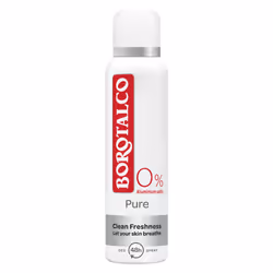 Borotalco Pure Clean, Unisexe, Déodorant, Déodorant à pression, Spray, 150 ml, 48 h