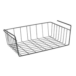 Metaltex panier de rangement Babette suspendue 40 x 26 cm métal noir