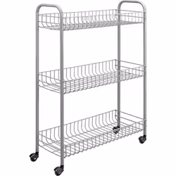 Chariot de salle de bain/cuisine Metaltex Slim Ce support de rangement multifonctionnel possède trois niveaux et est facile à ...