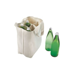 Sac bouteilles 6 compartiments coton olivier - Metaltex