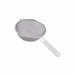 Existe en plusieurs tailles Passoire inox 7 cm / tamis fin - Pour filtrer, égoutter, tamiser, etc... - En inox - Manche plast ...