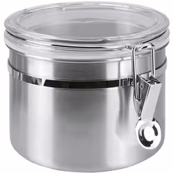 Vorratsdose mit Acryldeckel 0,7 l Ø13cmx8,5cm Hauteur 8.5 cm Mélange de matériaux Acier inoxydable Volume 700 ml Diamètre 13  ...