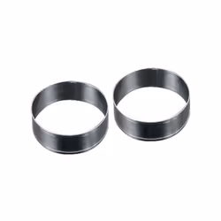Lot de 2 cercles à pâtisserie en acier inoxydable - Idéal pour préparer vos fonds de tartelettes ou autres pâtisseries - Diam ...