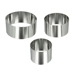 Metaltex Set de 3 Emporte-pièces ronds - 6+8+10 cm - Inox