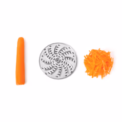 Metaltex Julienne Râpe tournante Acier inoxydable, Blanc