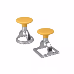 METALTEX - SET DE 2 FORMES COUPER ET FERMER RAVIOLI CARRE ROND Le set de 2 formes pour découper et sceller les raviolis carré ...