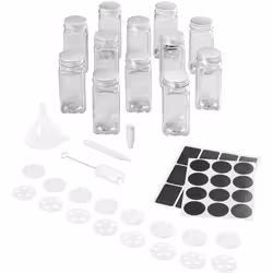 Saupoudreuse à épices Shake-It Set de 12 verres Hauteur 10 cm Mélange de matériaux Glas / Inox / Polypropylene PP Largeur 19  ...