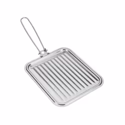 Diffuseur grille-pain en tôle étamée - Il permet de griller la viande ou de réchauffer des croissants - Compatible tous feux  ...