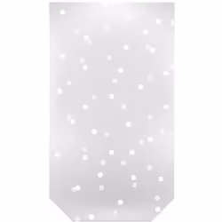Lot de 10 sachets à confiserie - METALTEX - Grand modèle - Motif pois blanc - 18 x 31 cm