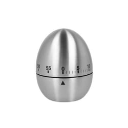 Metaltex 259221 000 Minuteur mécanique de cuisine Noir, Acier inoxydable