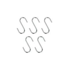 Metaltex 8002522900556 crochet pour rangement à usage domestique Intérieure Crochet universel Argent 5 pièce(s)