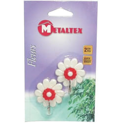 METALTEX - Crochet adh.fleurs x2 blister 292001
