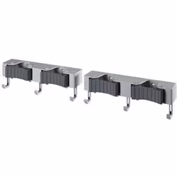 Support porte balais - METALTEX - Rangement mural - Hang UP4 - 2 compartiments - Lot de 2
