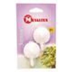 Crochet ventouse à levier - METALTEX - Lot de 2 - 4 cm - Contemporain - Design - Blanc
