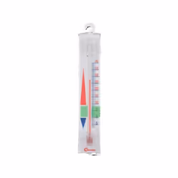 Thermomètre de réfrigérateur - Surveillez la température de votre réfrigérateur ! - En plastique ABS blanc - Il possède une g ...