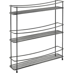 Metaltex - tagère à épices à 3 niveaux Kumino Noir