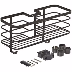 Support de douche Metaltex Dimensions : 29 x 11 x 15 cm Couleur : noir Matériau : métal