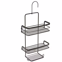 Étagère de douche Metaltex Origin Line Revêtement résistant qui protège contre la rouille Dimensions : 23x12x38 cm Beaucoup d ...
