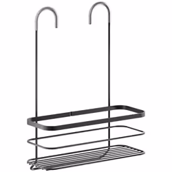 Support de douche Metaltex Dimensions : 28 x 14 x 38 cm Couleur : noir Matériau : métal
