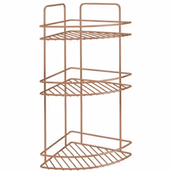Support de douche Metaltex 3 niveaux Dimensions : 26 x 13 x 53 cm Couleur : cuivre
