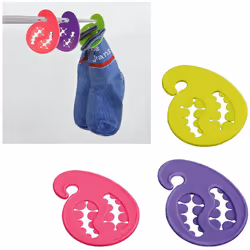 Sockenhalter farbig sortiert 12 Stück Montant du contenu: 6 pièce par Pack Mélange de matériaux Kunststoff Couleur farblich s ...
