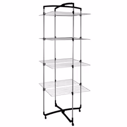 Tomado 4201017, Séchoir sur pieds, Noir, Acier inoxydable, 690 mm, 640 mm, 1710 mm, 72 cm