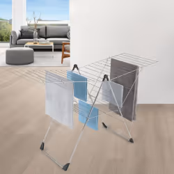 Metaltex 40583039080 Vento Tec Séchoir sur Pieds à Ailes Epotherm Argenté 30 m