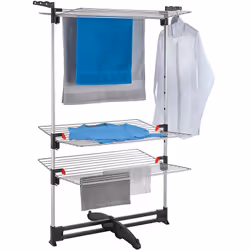 Turmwäschetrockner Ciclone Vario 3Etagen Hauteur 151 cm Mélange de matériaux Aluminium Largeur 40.5 cm Longueur 78 cm Poids 7 ...