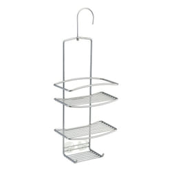 Metaltex "Onda Shower Shelf, Silver, 18 x 11 x 48 cm
