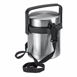 Boîte Isotherme En Inox 1l Double Parois En Acier Inox (APTE Pour Repas - 2 Compartiments)
