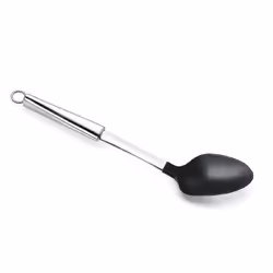 Lagostina 012335370401 cuillère Cuillère à mélanger Nylon, Acier inoxydable Noir, Acier inoxydable 1 pièce(s)