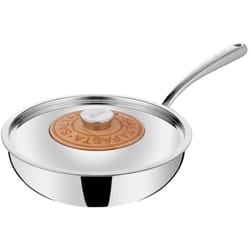 Lagostina - Poêle wok inox 26cm avec couvercle 011204042026