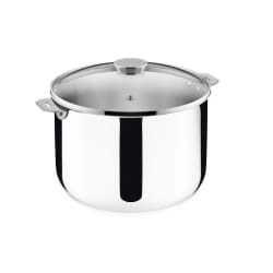 Marmite inox 24cm + couvercle en verre - 012138020524 - LAGOSTINA