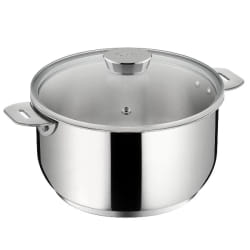 Casserole inox 20cm sans poignée + couvercle verre - 012138031214 - LAGOSTINA