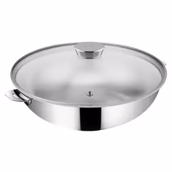 Wok Salvaspazio+ avec son couvercle 26 cm en inox - Lagostina
