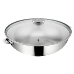 Wok Salvaspazio+ avec son couvercle 26 cm en inox - Lagostina