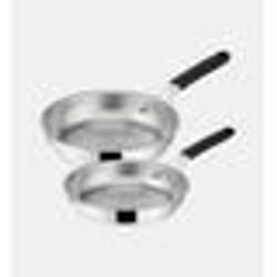 Lagostina Lot de 2 poêles inox 24/28cm - 012896600002