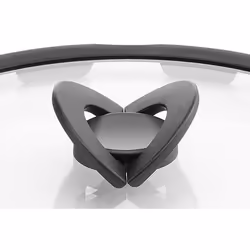 Lagostina Ingenio 010244060120 couvercle Rond Noir, Transparent