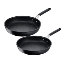 Lot de 2 poêles antiadhésives 24 et 28cm noir - 012165600002 - LAGOSTINA