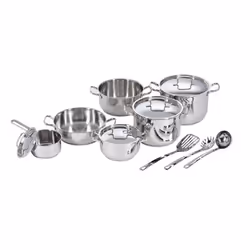Lagostina 010740600013, Ensemble d’ébullition, Acier inoxydable, Aluminium, Acier inoxydable, Sans revêtement, Acier inoxydab ...